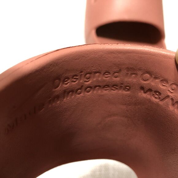 Nike Calm Slides Women 9 Men 8 slip on Sandals Terra Blush Pink Comfort Vacation - Picture 8 of 10